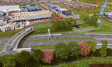 visual fly-over en rotonde N211